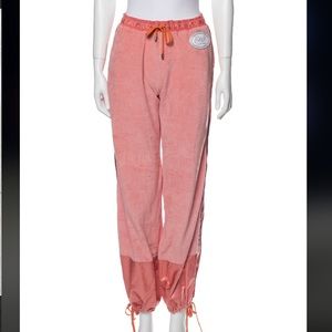 Dolce & Gabbana Pink 2 Tone Sweatpants Embroidered
